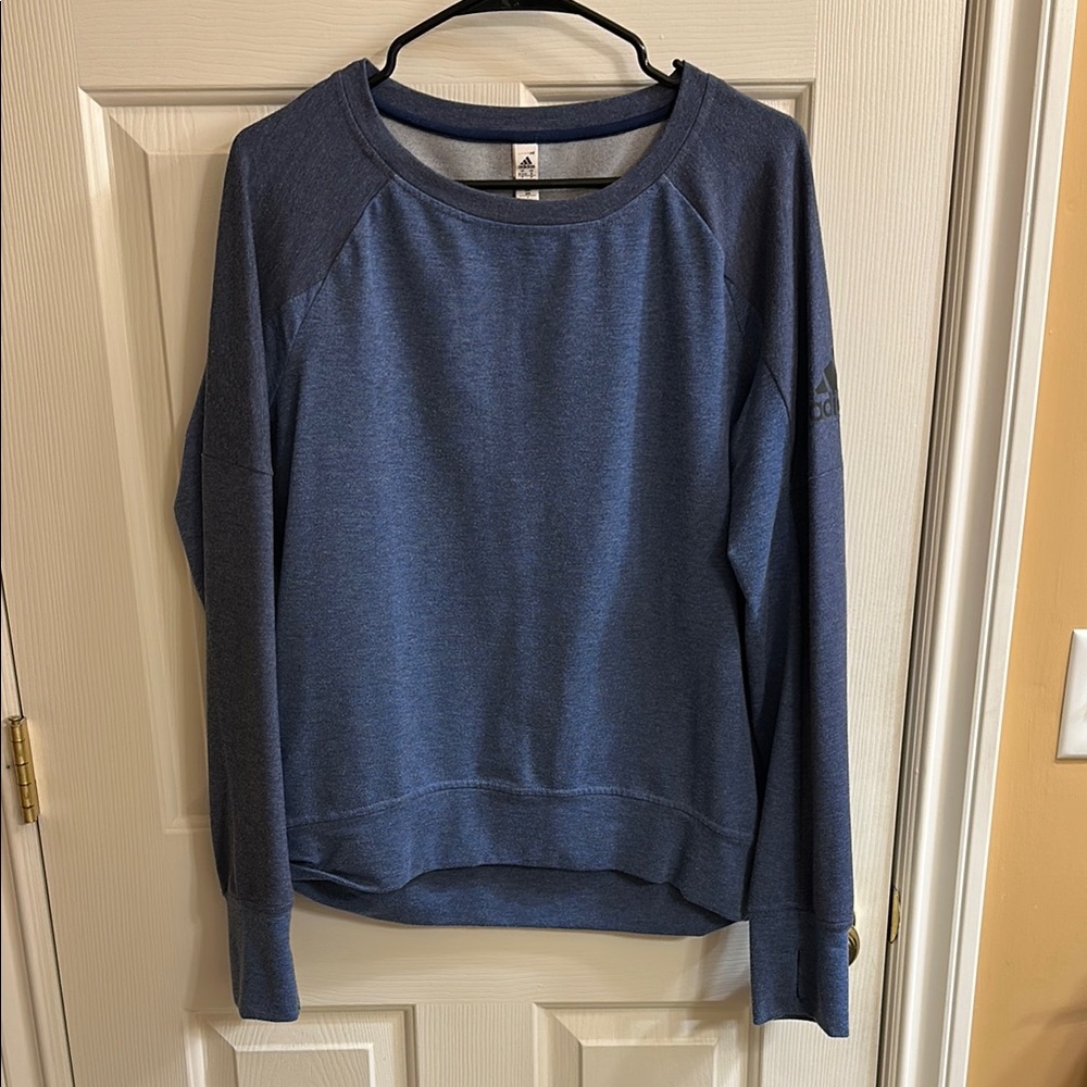 Adidas Blue Crewneck Sweatshirt